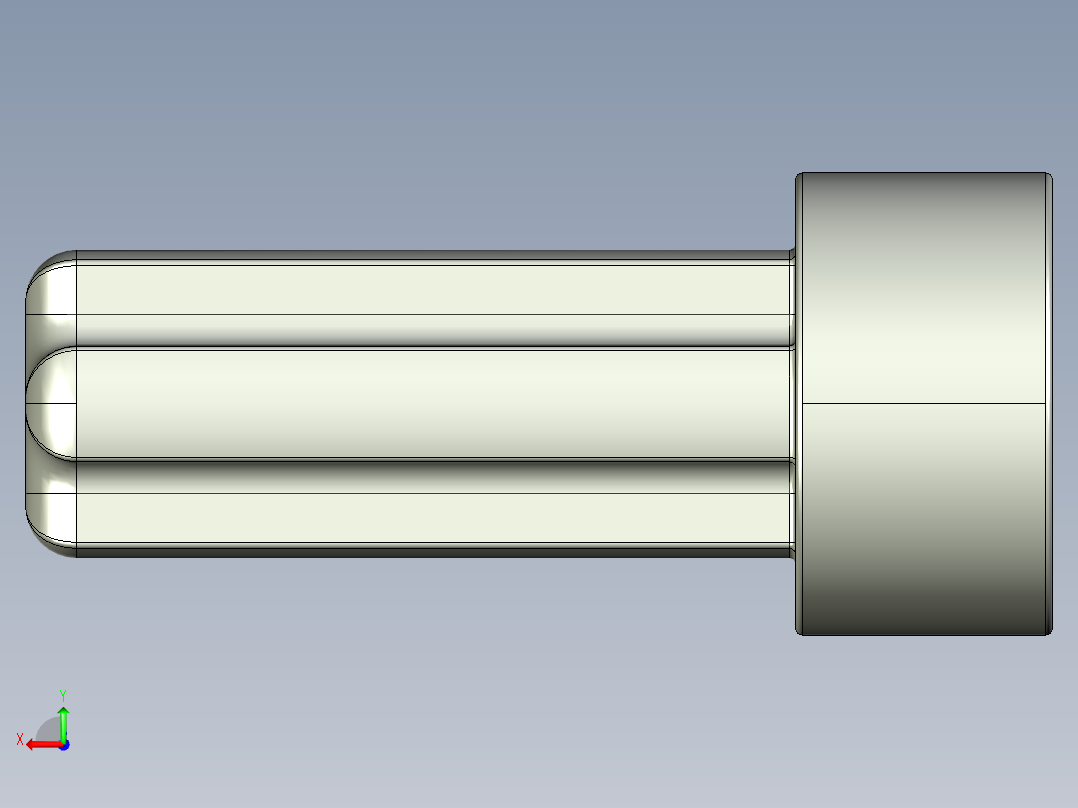 气缸电机-2853 Old Grey Technic Engine Crankshaft后视图