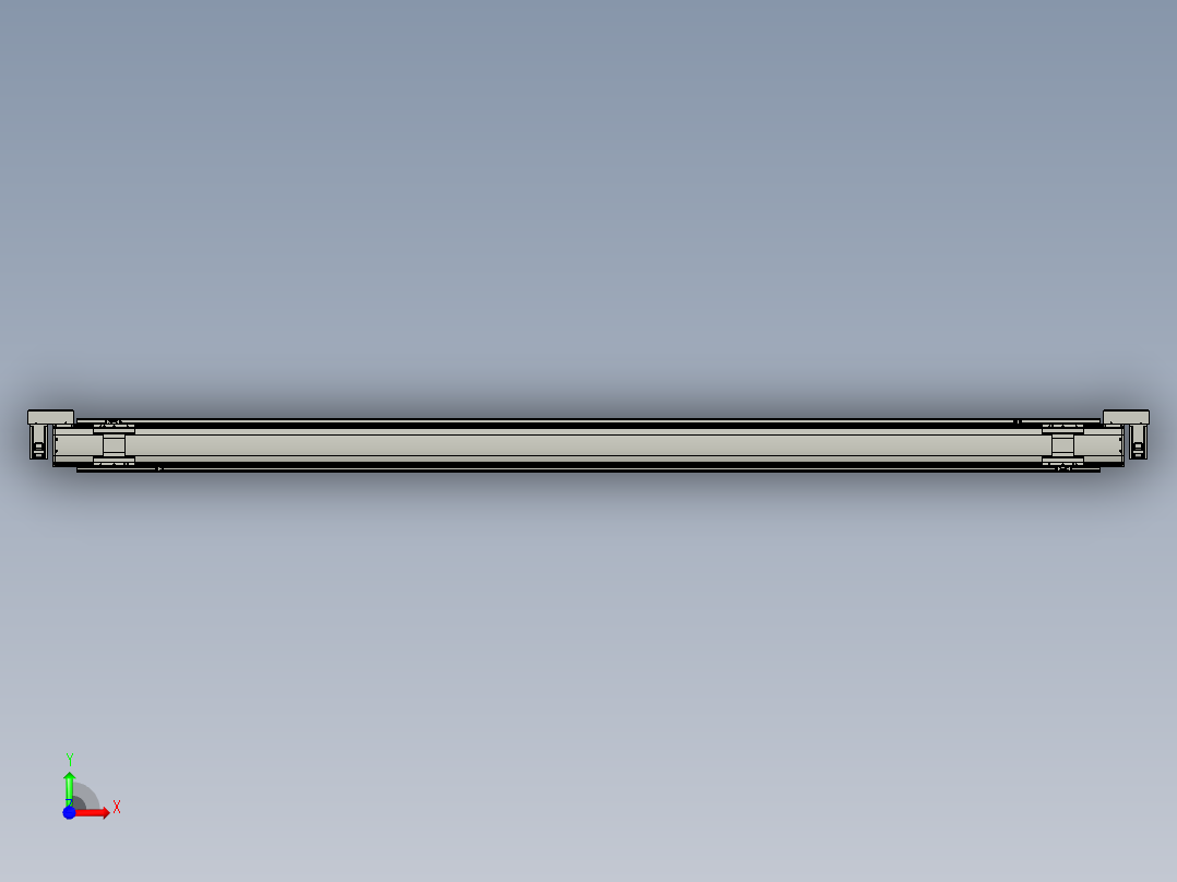 威洛博双电机滑台-VBF14S2-L50-S3000-BLR-P40-C6前视图