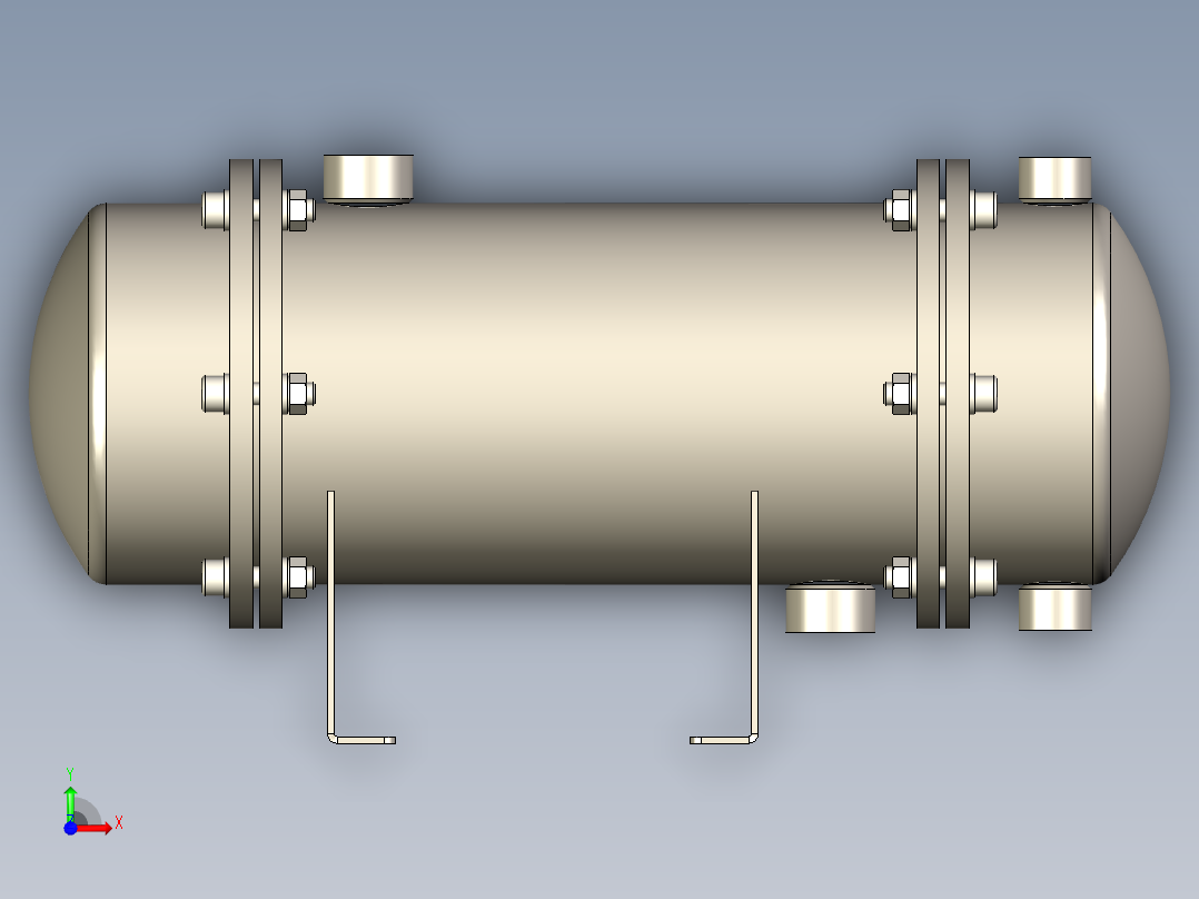 热交换器前视图