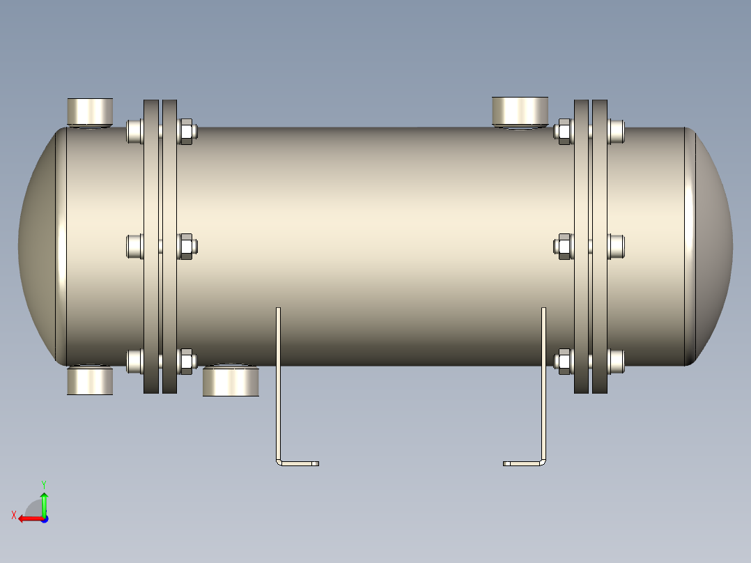 热交换器后视图
