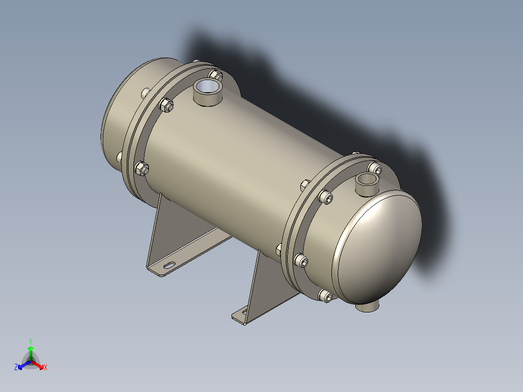 热交换器正等轴测图