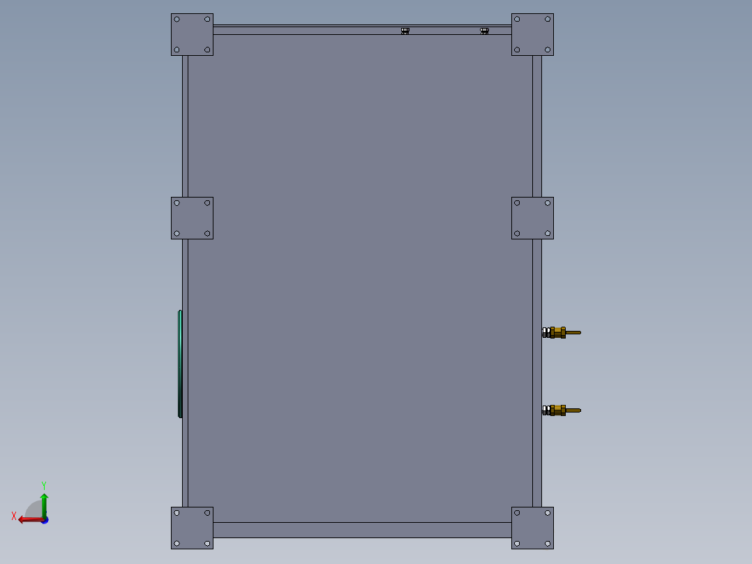 双电机上下结构式液压站后视图