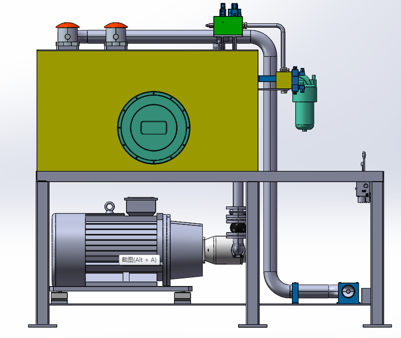 双电机上下结构式液压站
