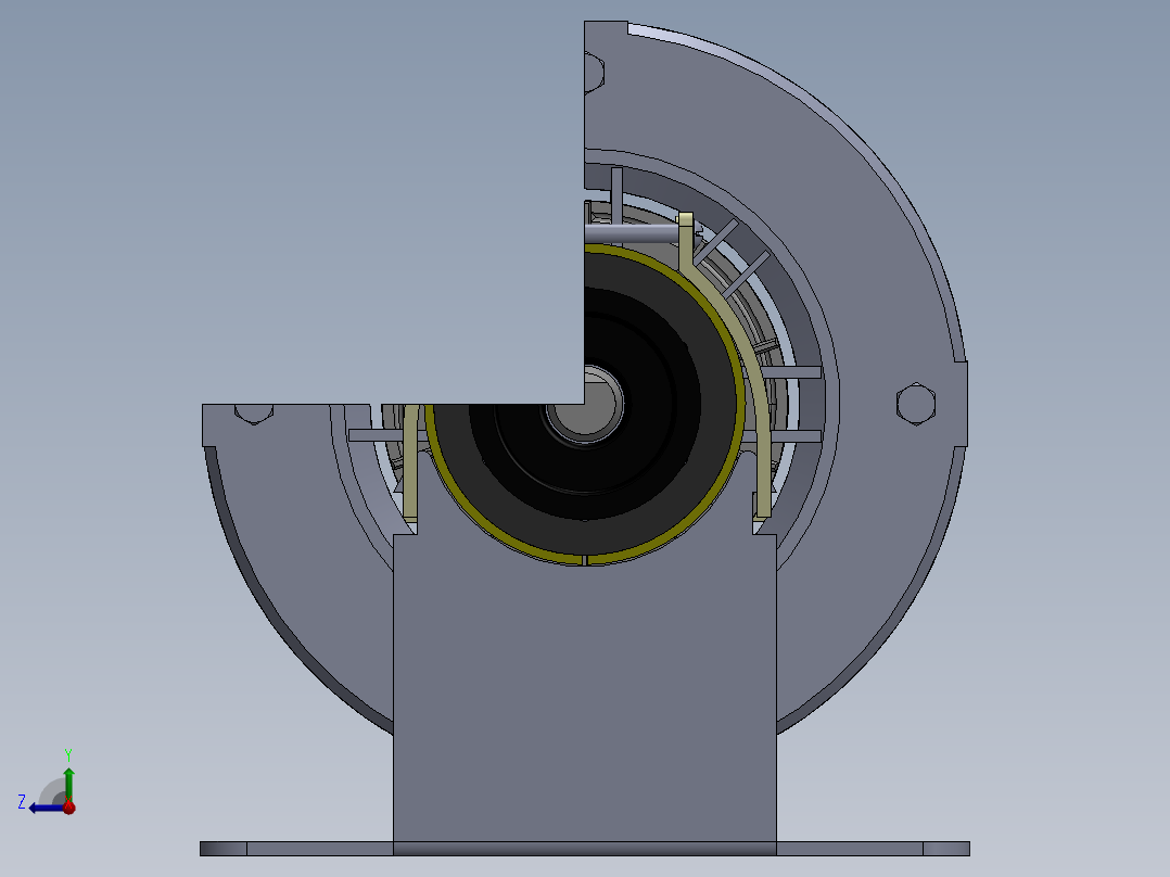 变频空调电机右视图