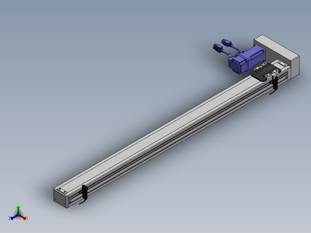 精密模组MY50-T10-700L-BL-P10B-C4-C正等轴测图