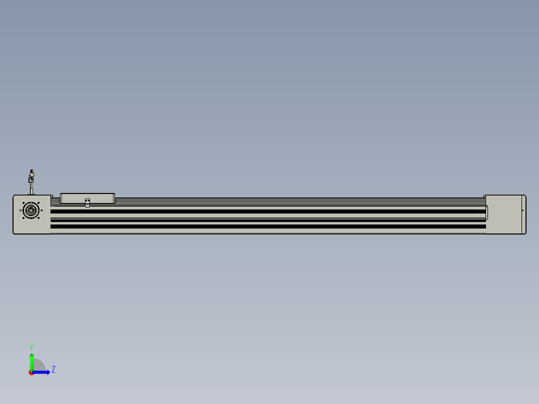 威洛博直线电机模组EB10-L224-S1200-R-ZP75-MS3-5K左视图