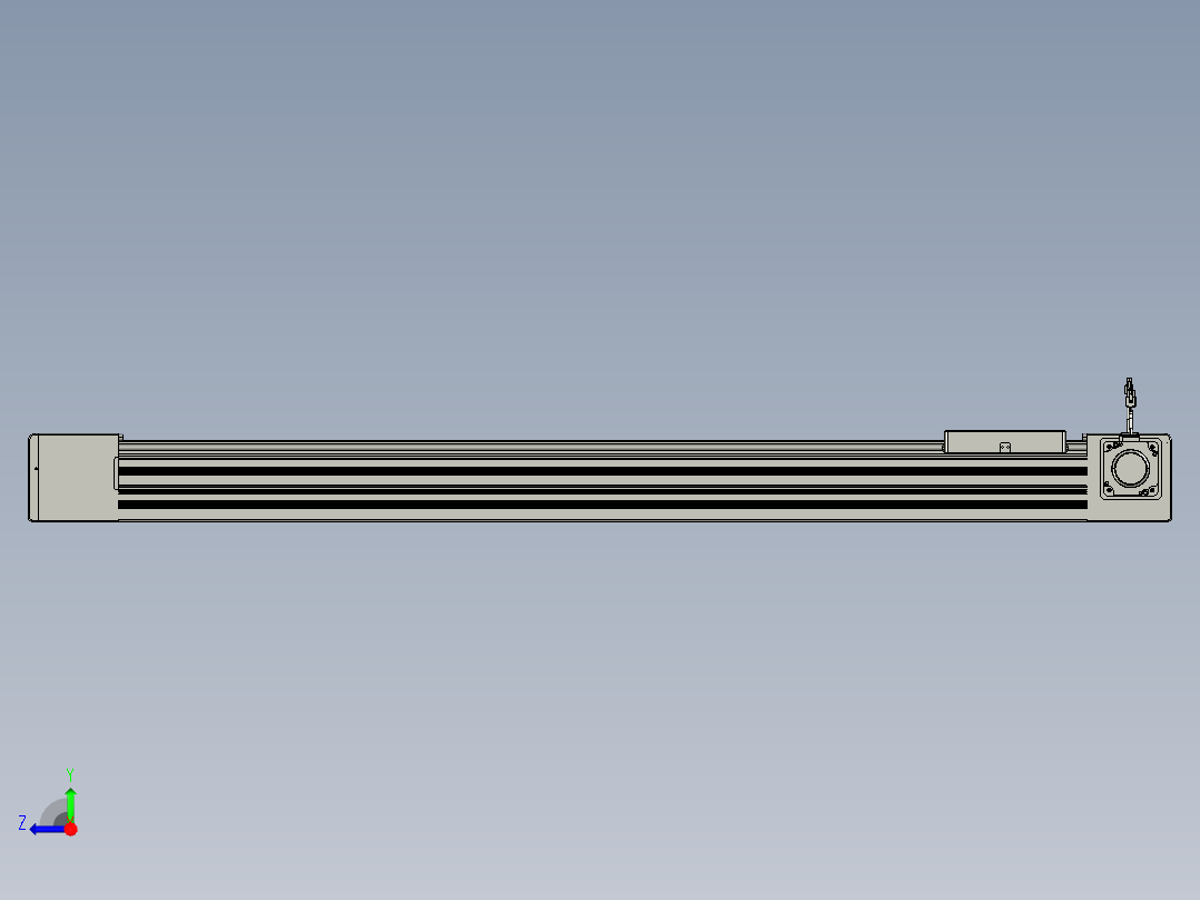 威洛博直线电机模组EB10-L224-S1200-R-ZP75-MS3-5K右视图