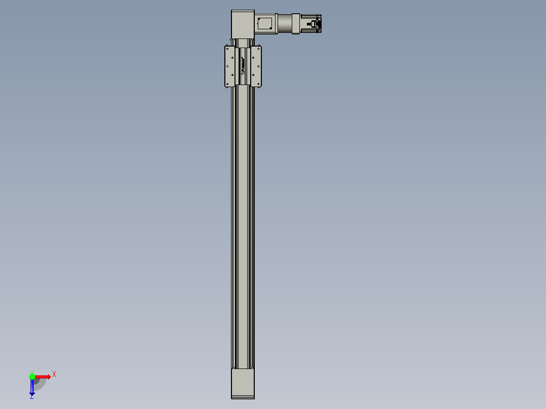 威洛博直线电机模组EB10-L224-S1200-R-ZP75-MS3-5K俯视图