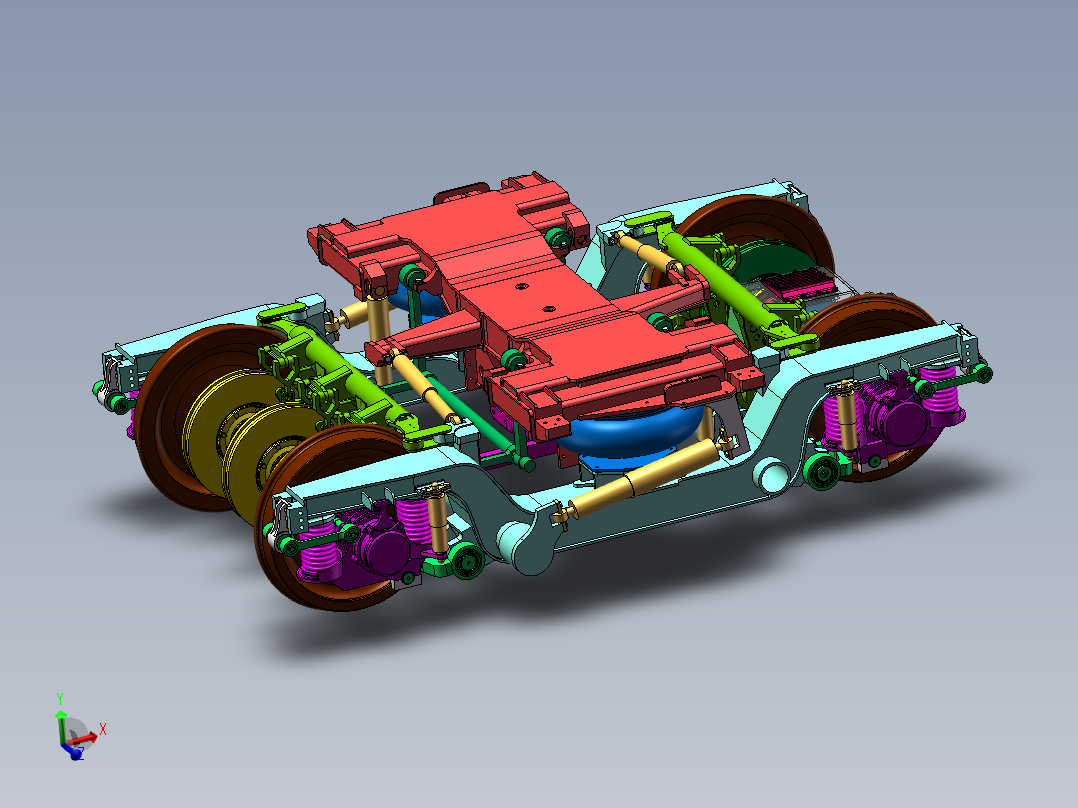 CRH5转向架建模=923702=1600