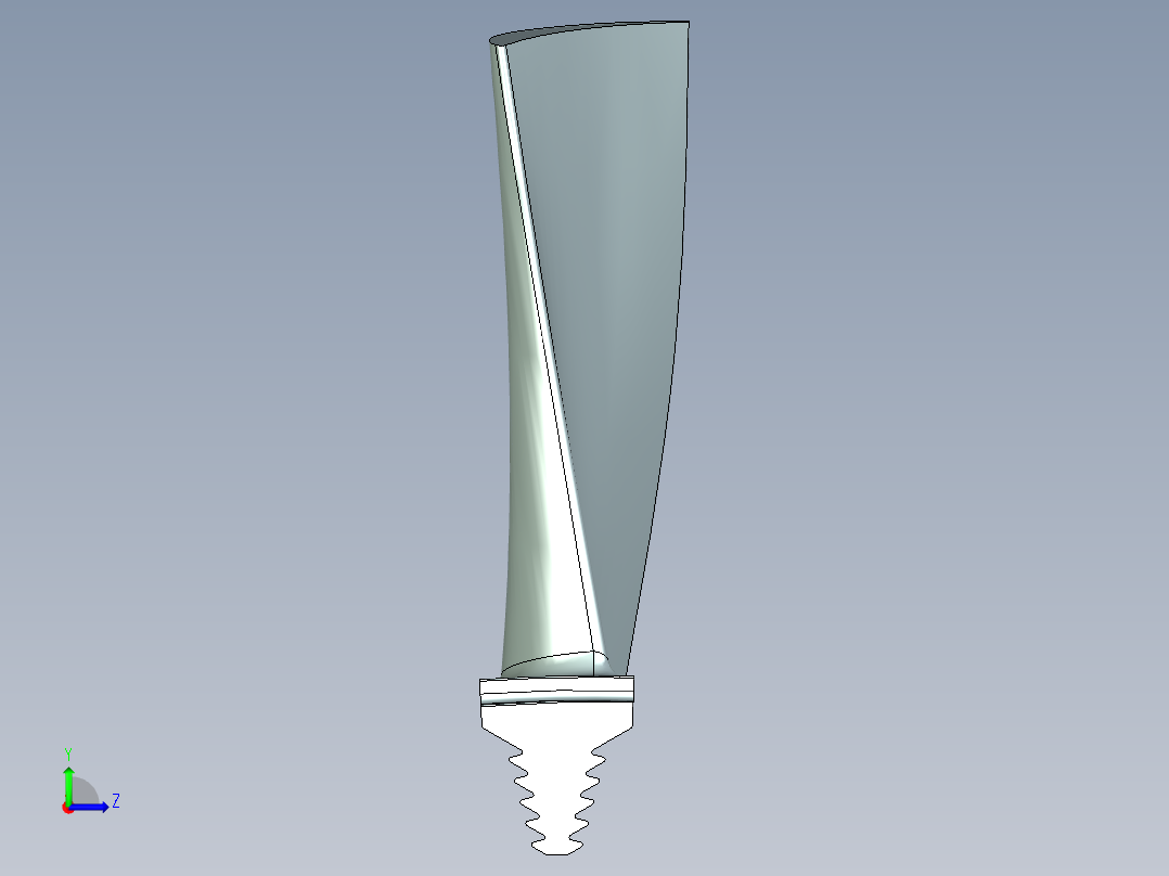 涡轮 叶片 涡扇 (36)左视图
