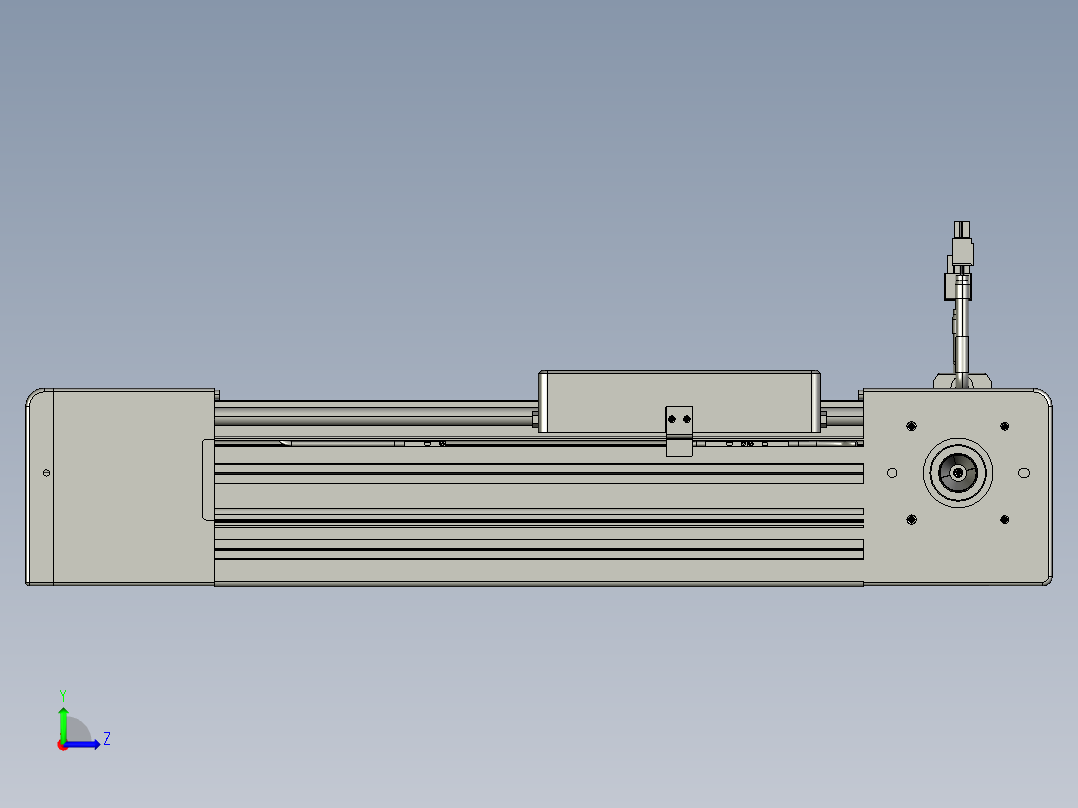 威洛博直线电机模组EB8-L200-S150-L-P75-MS3左视图