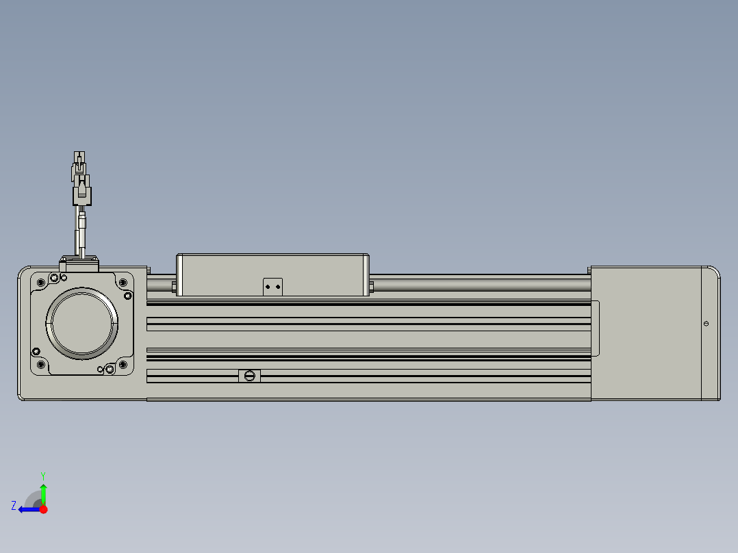 威洛博直线电机模组EB8-L200-S150-L-P75-MS3右视图