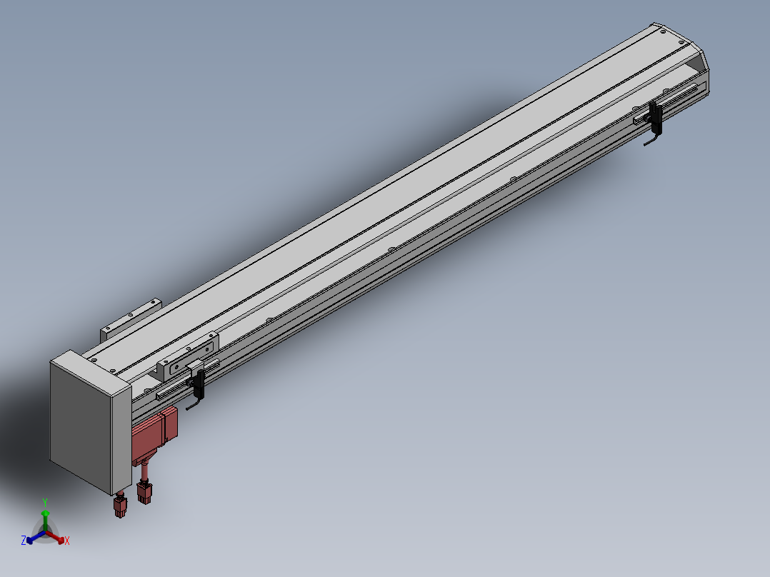 精密模组MY100-T10-750L-BM-P20B-C4-C正等轴测图