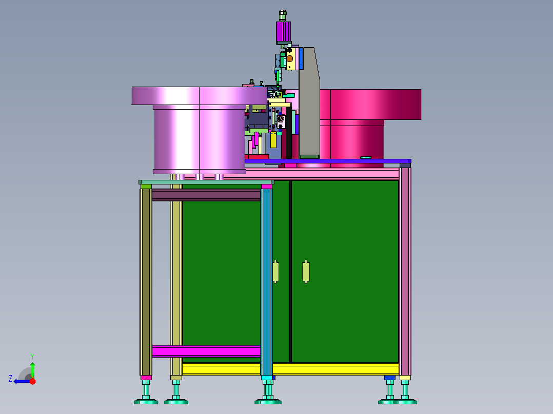 汽车开关插接接触片设备右视图
