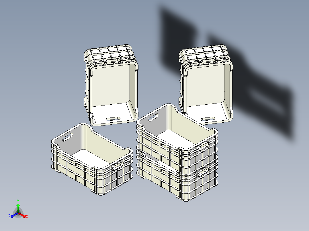 篮子9正等轴测图