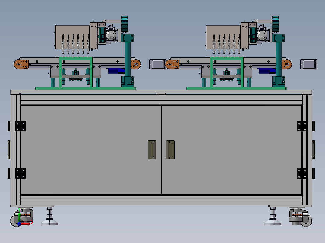组装铁片设备sw20前视图
