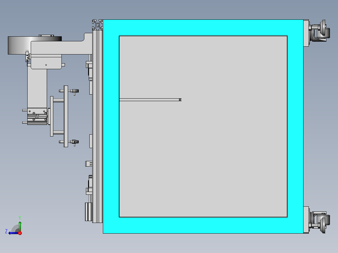 餐盘自动检测设备sw17右视图