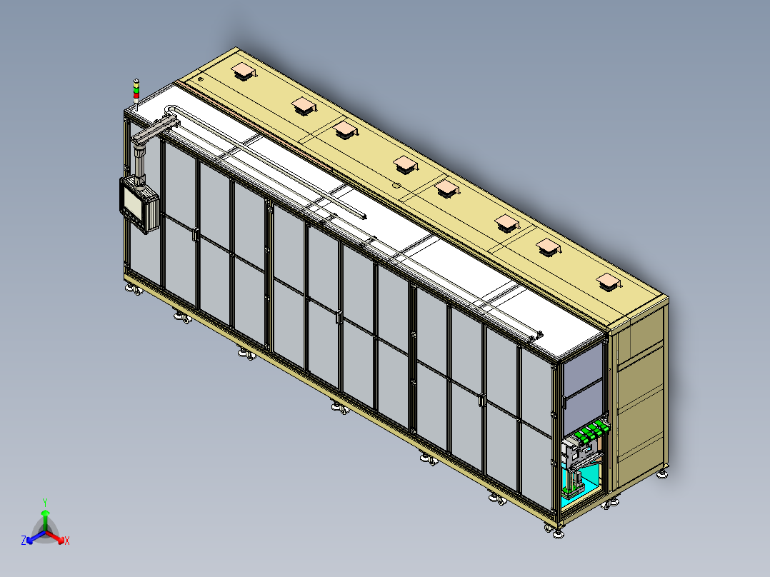 极片制片成型模切机step