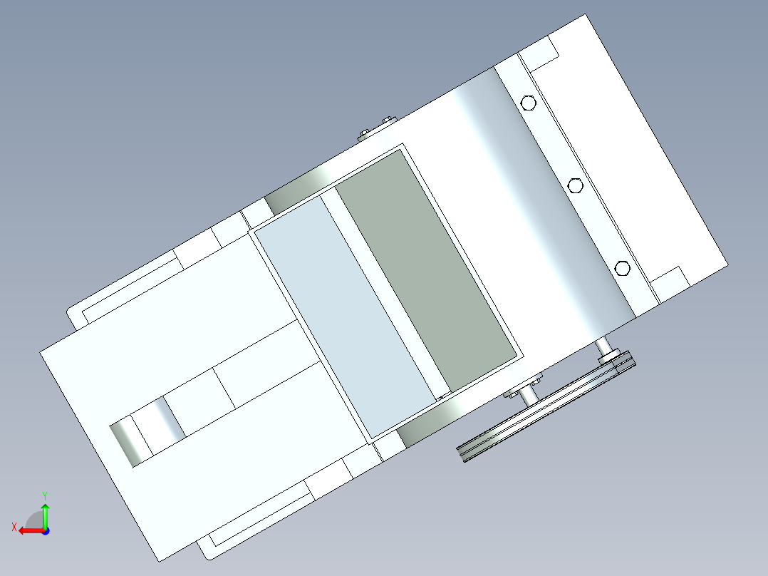 核桃去壳机（cad+pro+说明书）后视图