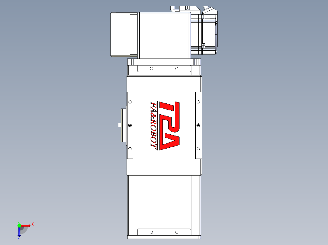 同步带全封闭直线模组TPA-HCB-110D-90-L50-RP-Y-P40-N3俯视图