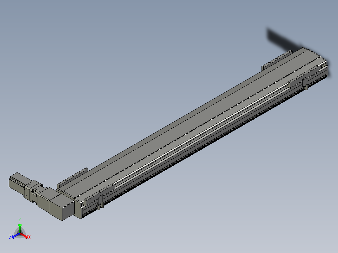 直线模组LHB21-L40-S1600-R(B)设计图纸