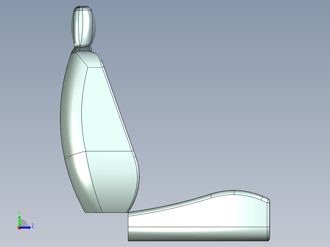 汽车座椅 (18)左视图