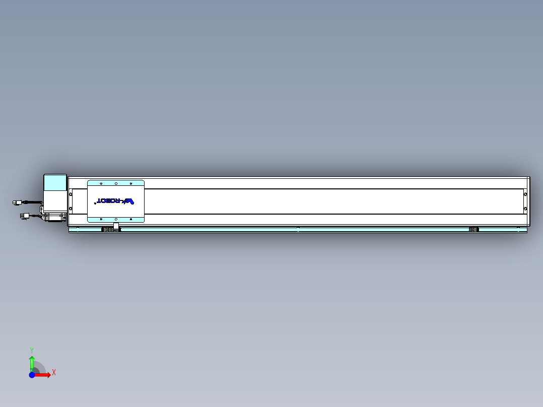 威洛博VBC同步带传动一无尘环境VBC14-L45-S1000-BRD-ZP40-C3前视图