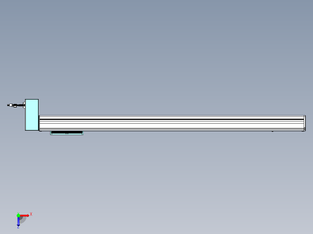 威洛博VBC同步带传动一无尘环境VBC14-L45-S1000-BRD-ZP40-C3俯视图