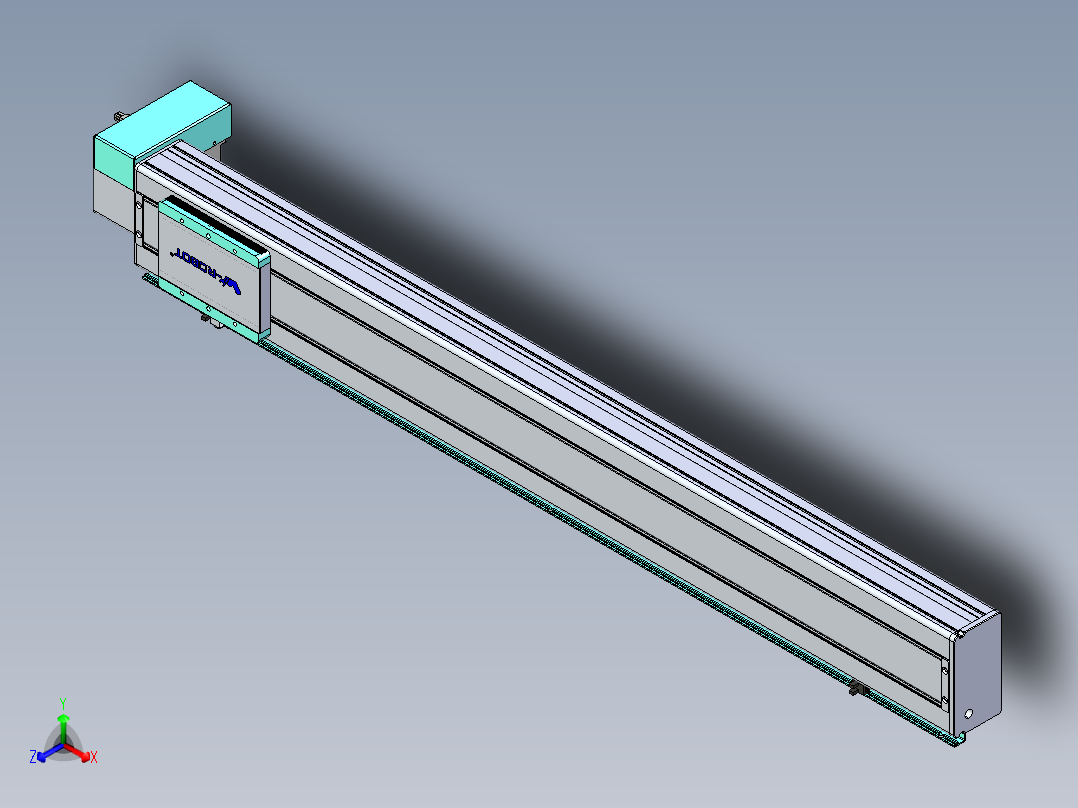 威洛博VBC同步带传动一无尘环境VBC14-L45-S1000-BRD-ZP40-C3正等轴测图