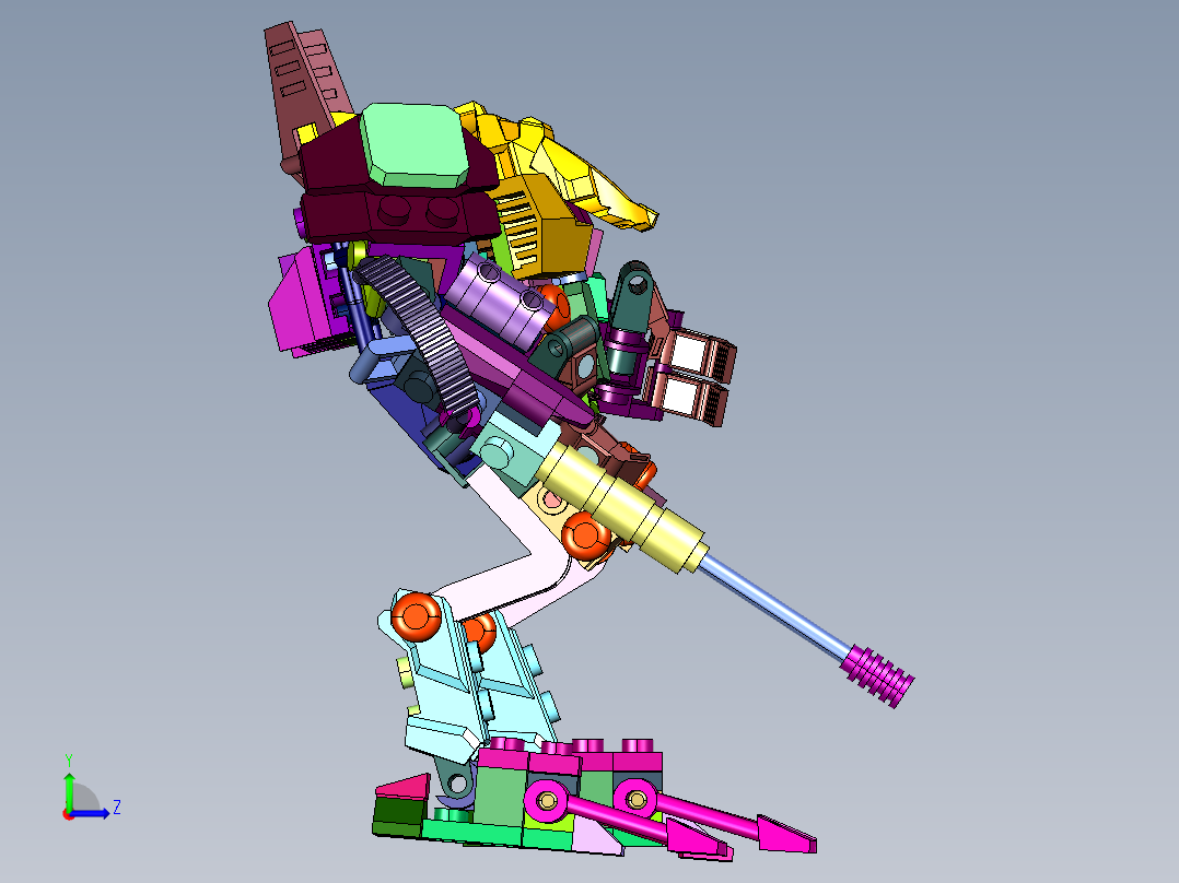 光环方舟机甲独眼巨人左视图