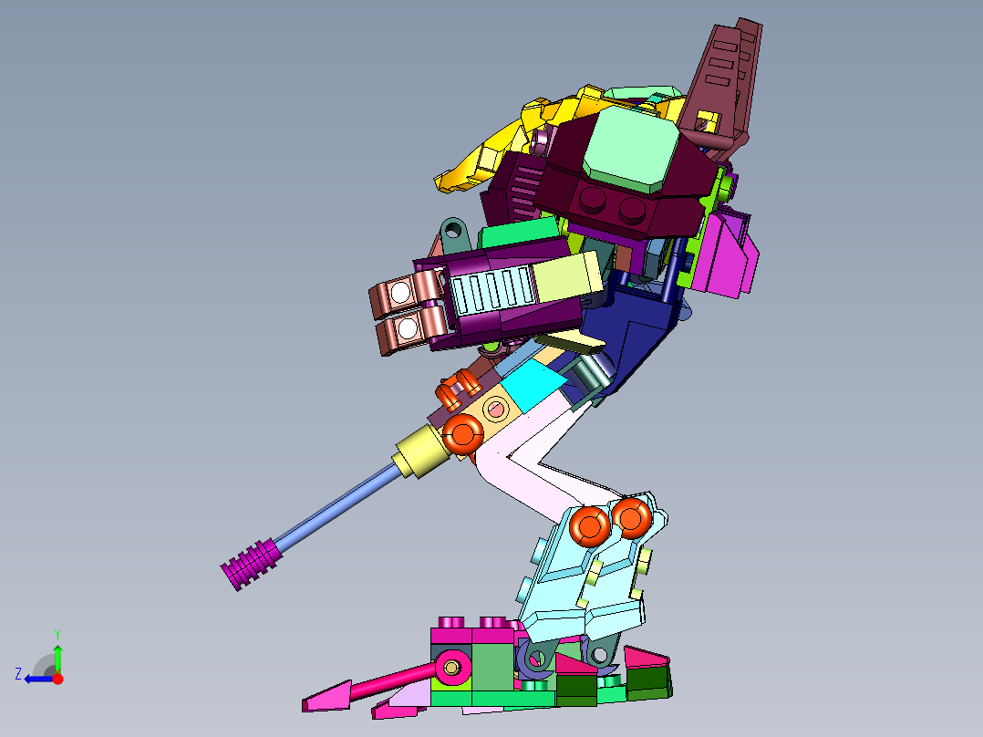 光环方舟机甲独眼巨人右视图