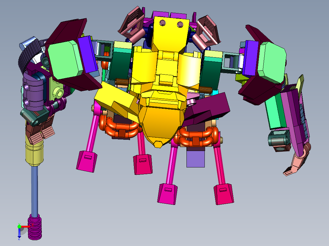 光环方舟机甲独眼巨人俯视图