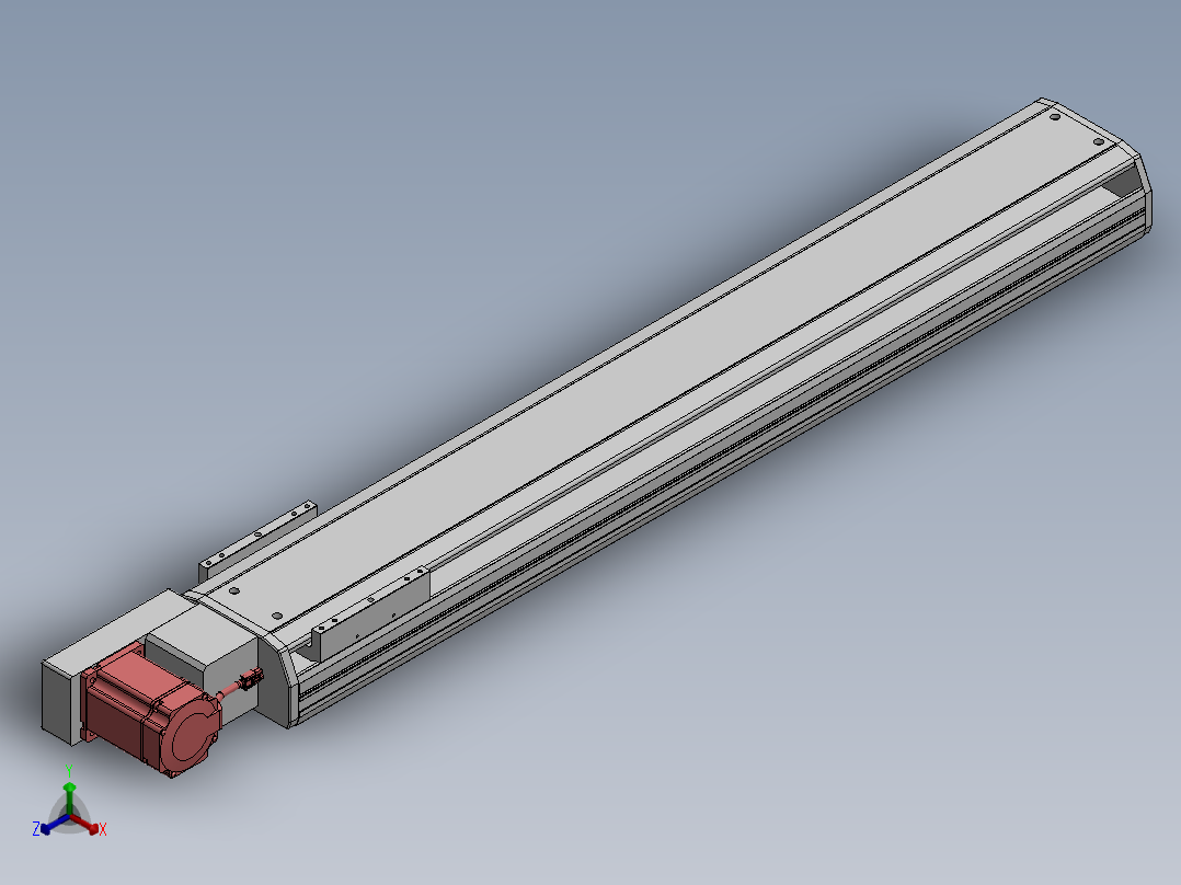 精密模组MT170-L125-900-L-M75-C4正等轴测图