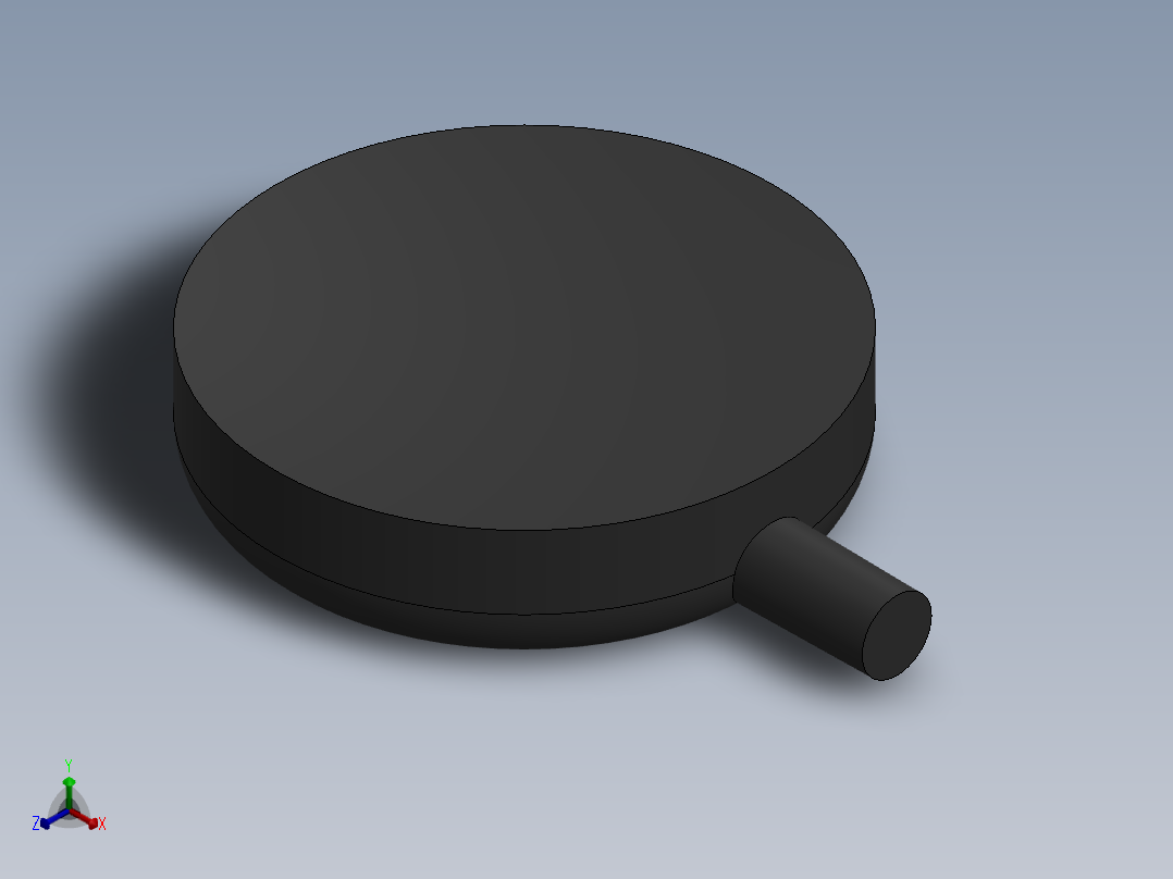 无线充电器正等轴测图