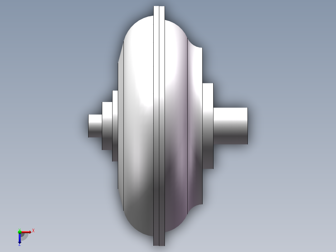 液力离合器三维图俯视图