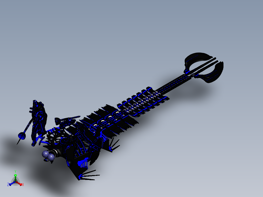 Dragonfly Drone Zip File正等轴测图