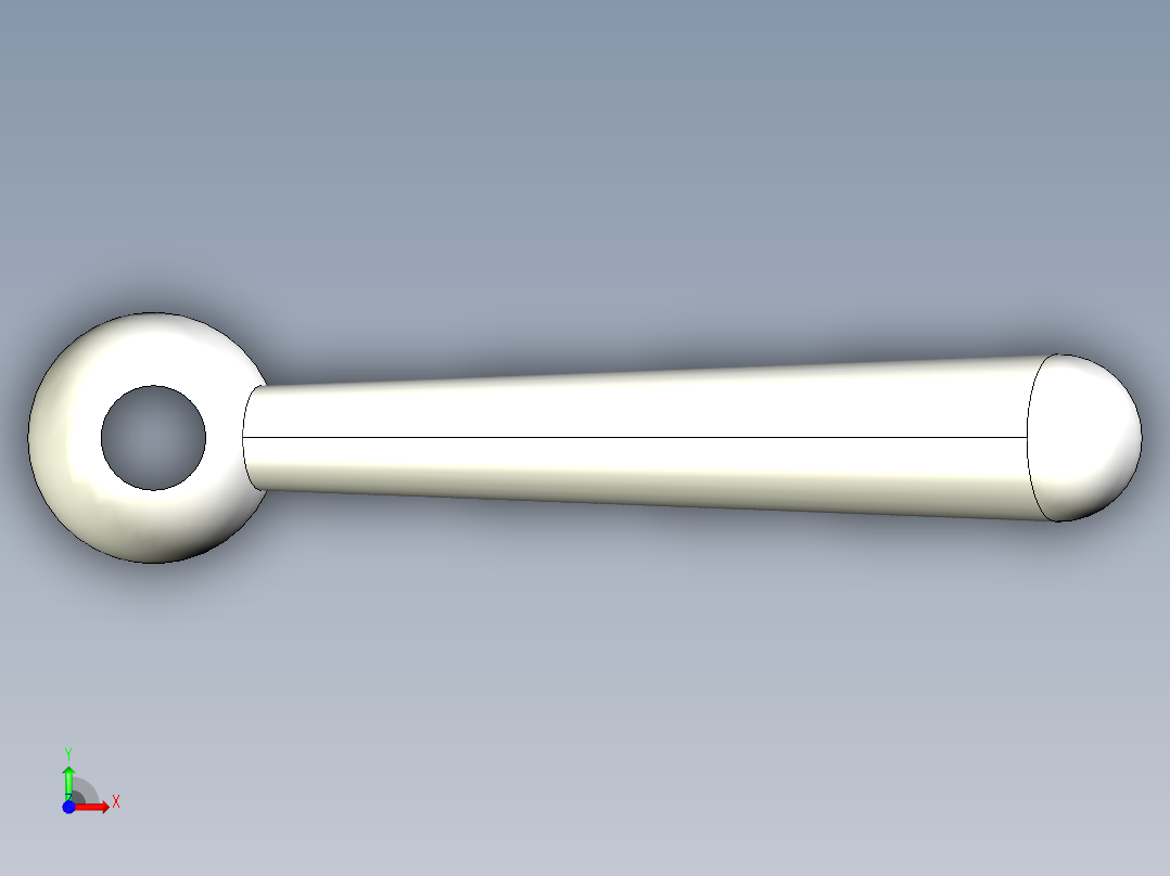 把手2447(A)-3D多系列多零件图纸模型前视图