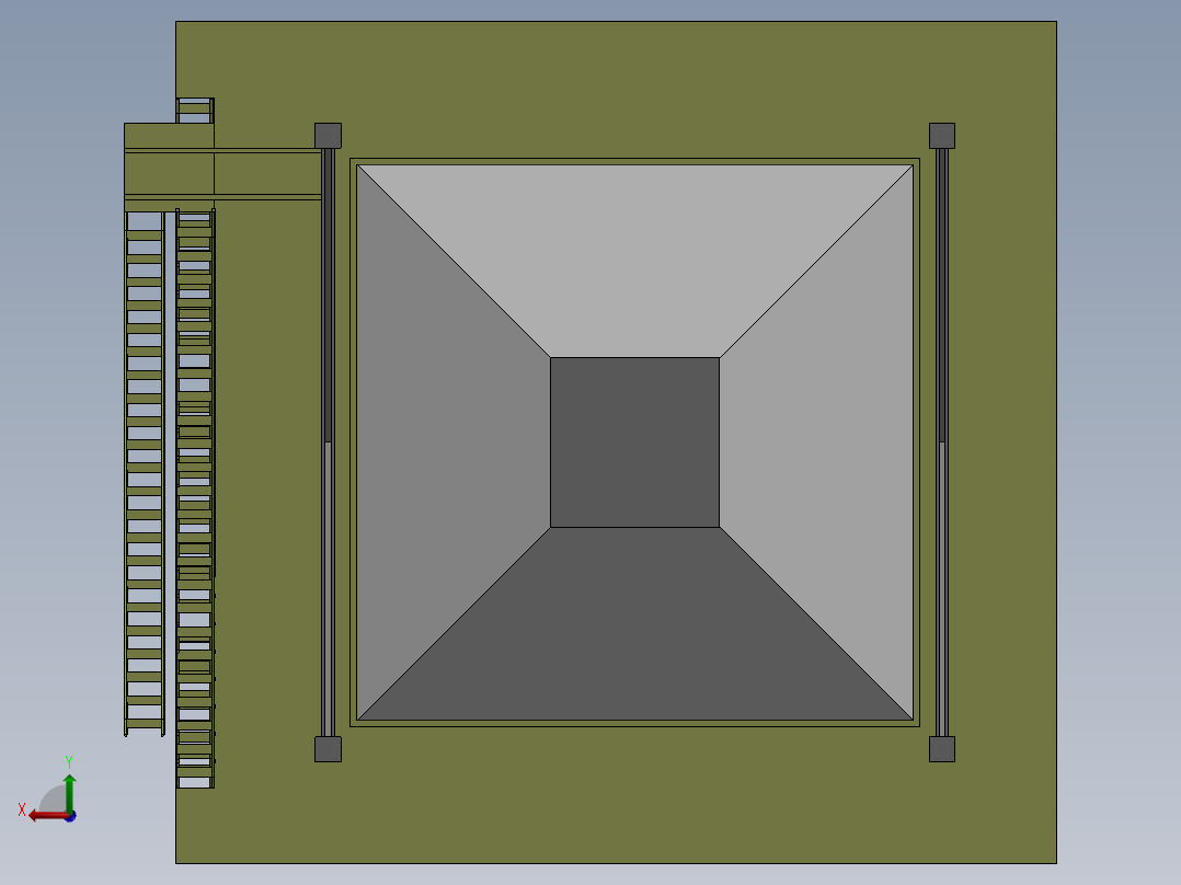 湿式静电除尘器后视图