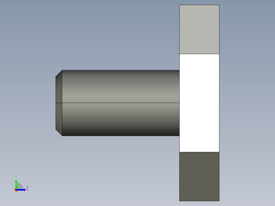 偏心夾具2327-3D多系列多零件图纸模型左视图