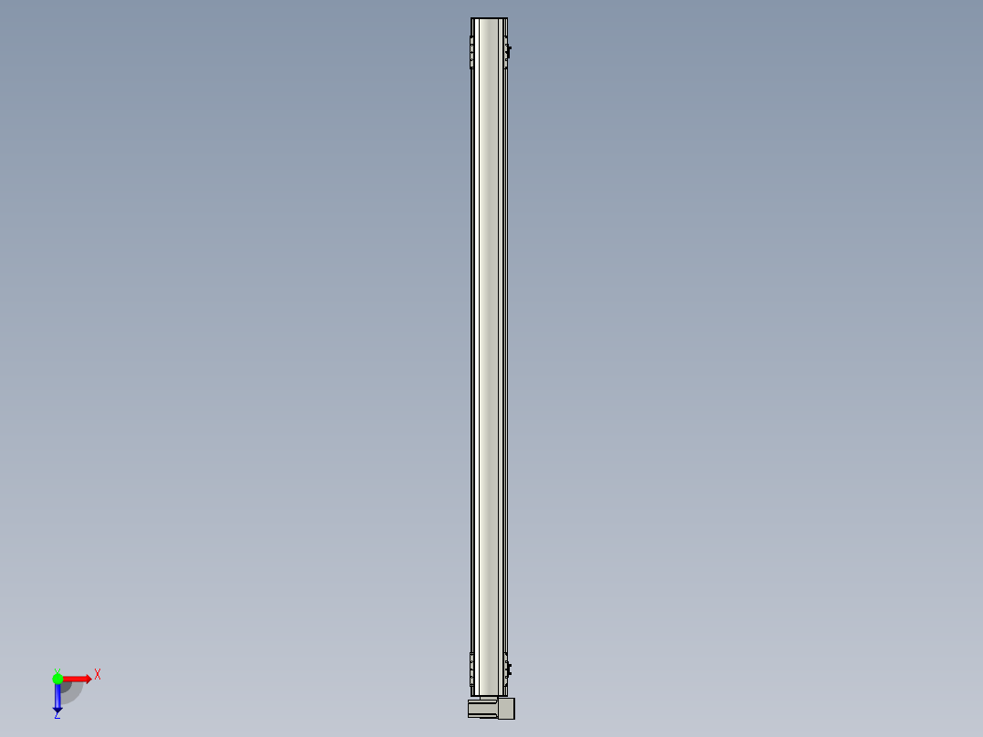 直线模组WG-LHB12-S2000-RU设计图纸俯视图