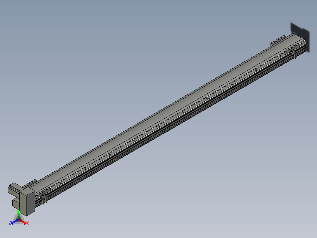 直线模组WG-LHB12-S2000-RU设计图纸正等轴测图