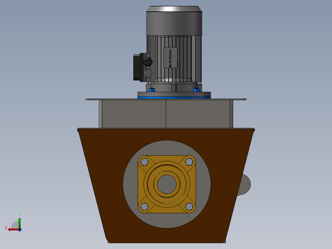 螺旋输送机后视图