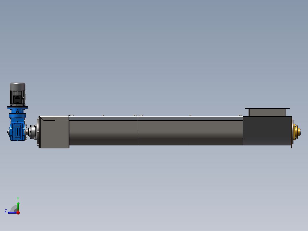 螺旋输送机右视图