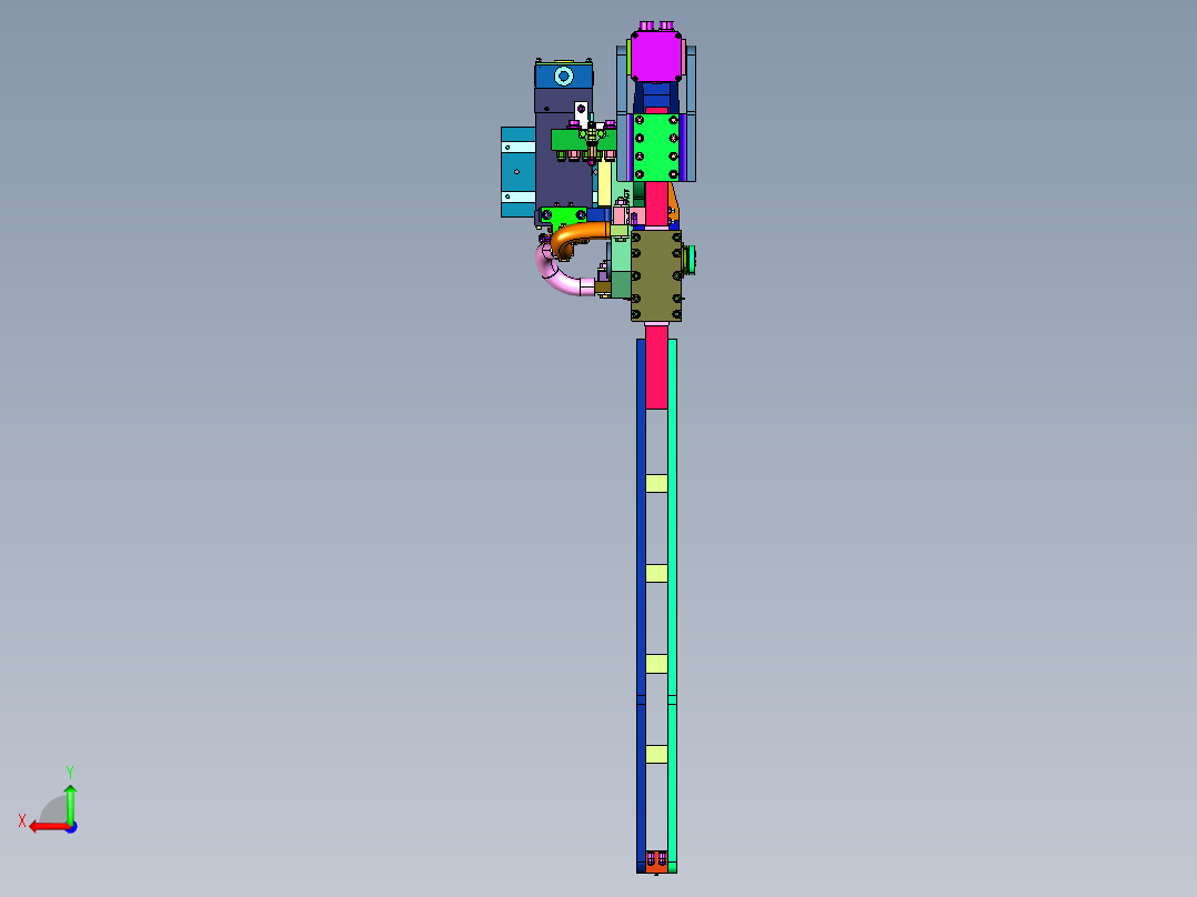 汽车车身点焊焊接机器人焊钳后视图