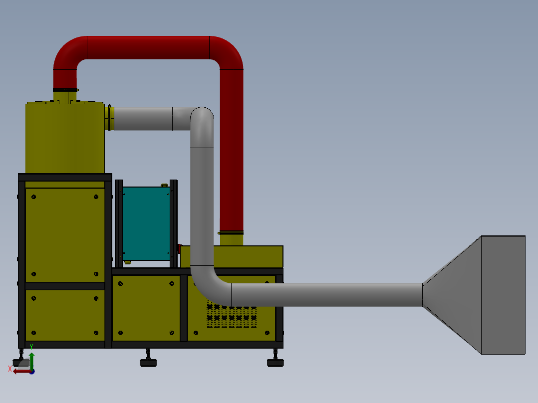 新型垃圾燃烧炉即垃圾处理设备sw17后视图