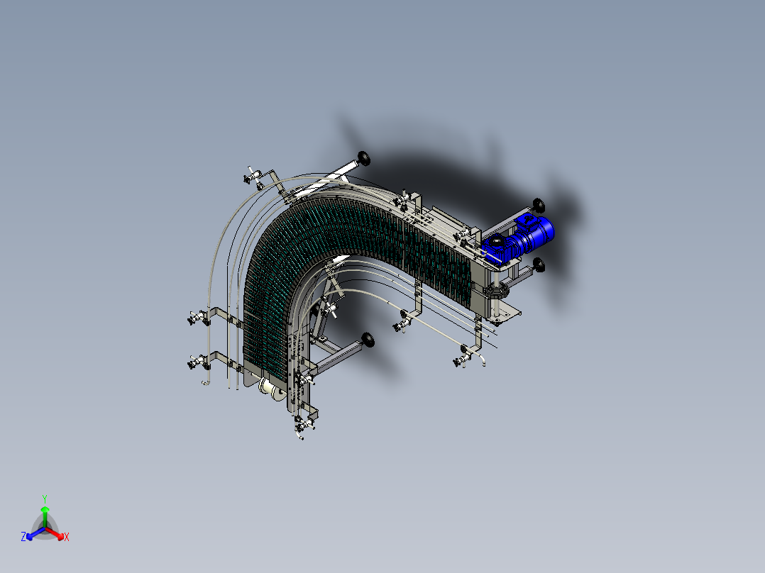 链条箱 <span style='color: red'>输送机</span>弯道---stp igs
