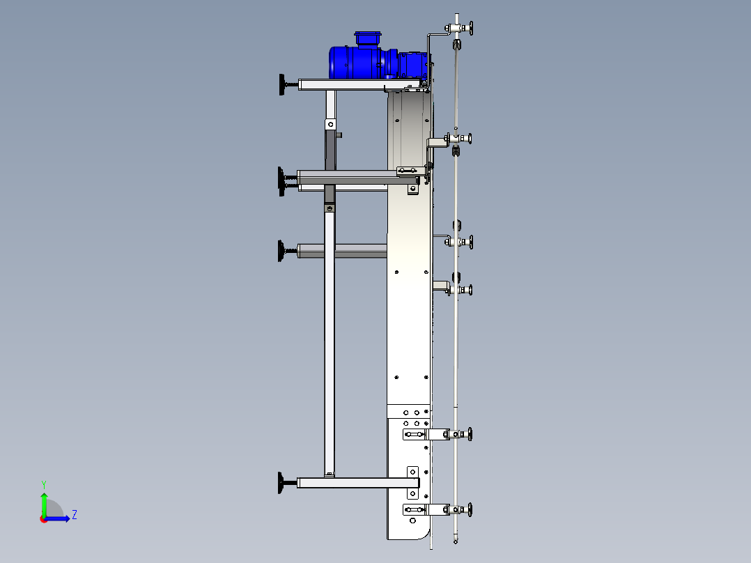 链条箱 输送机弯道---stp igs左视图