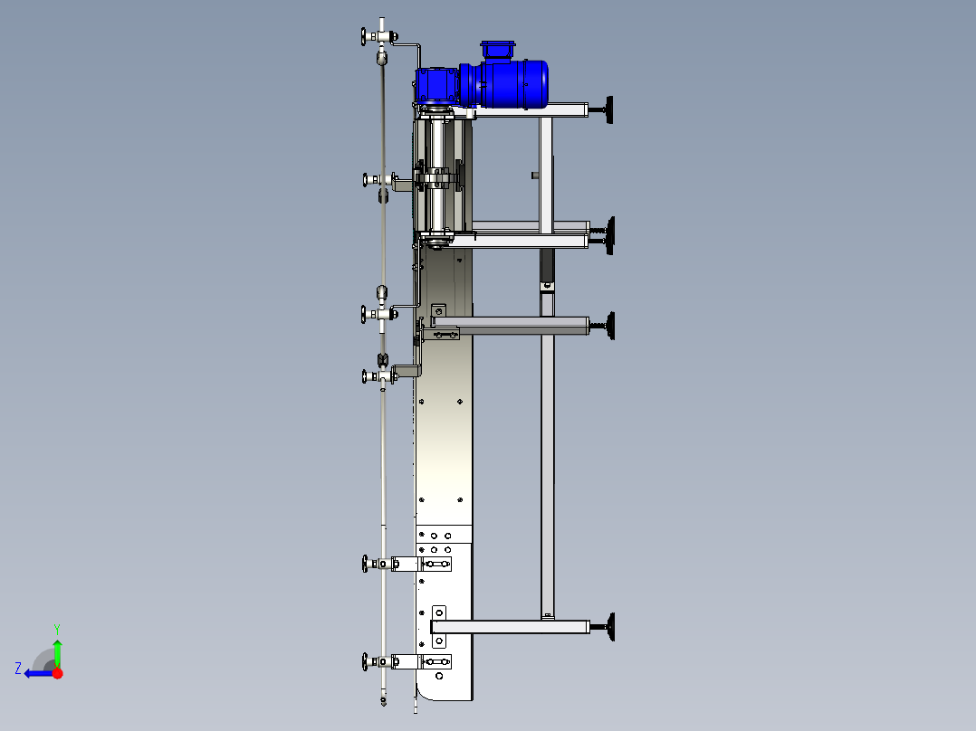 链条箱 输送机弯道---stp igs右视图