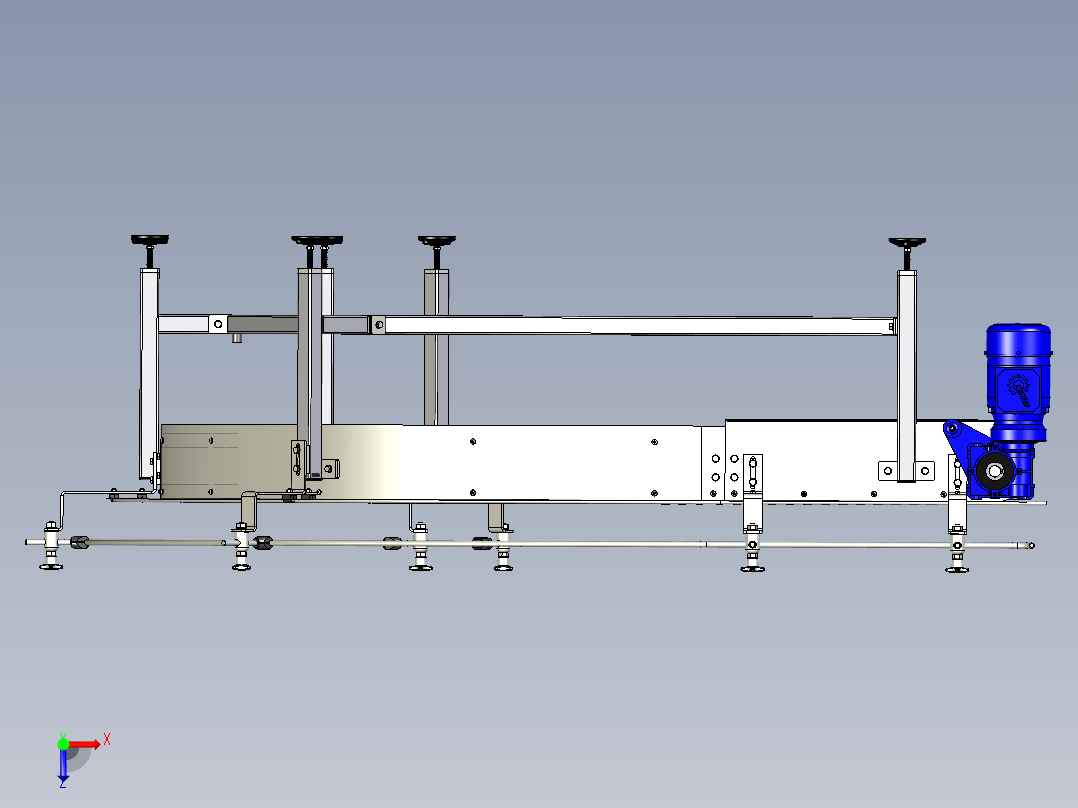 链条箱 输送机弯道---stp igs俯视图