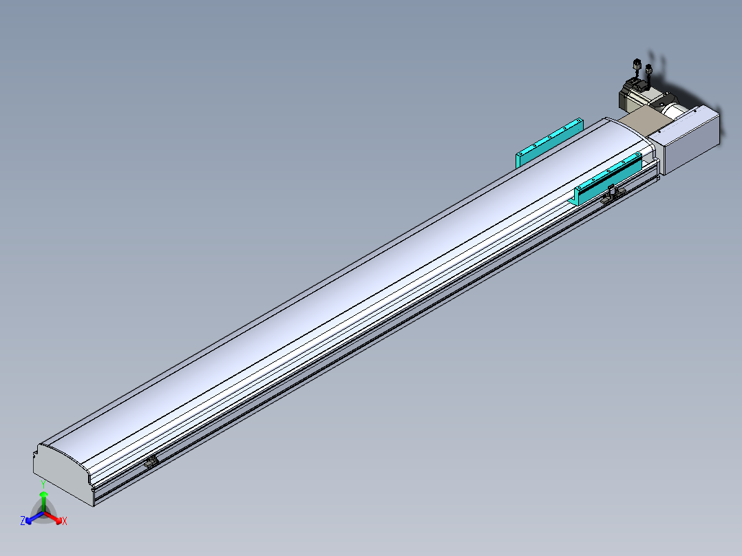 同步带滑台-半封闭B22H-L100-C-S1650-R-P75-D3-N5